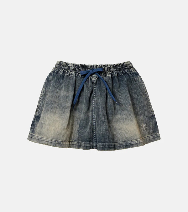  Balenciaga Balenciaga Distressed Denim Miniskirt 