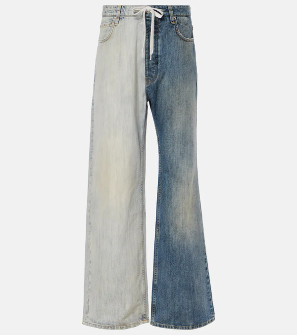 Balenciaga Balenciaga Fifty-fifty Low-rise Wide-leg Jeans 