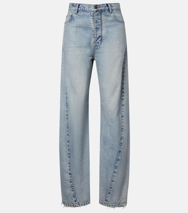  Balenciaga Balenciaga Frayed Tapered Jeans 