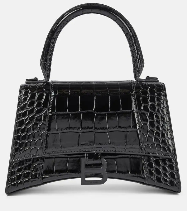  Balenciaga Balenciaga Hourglass Small Leather Shoulder Bag 