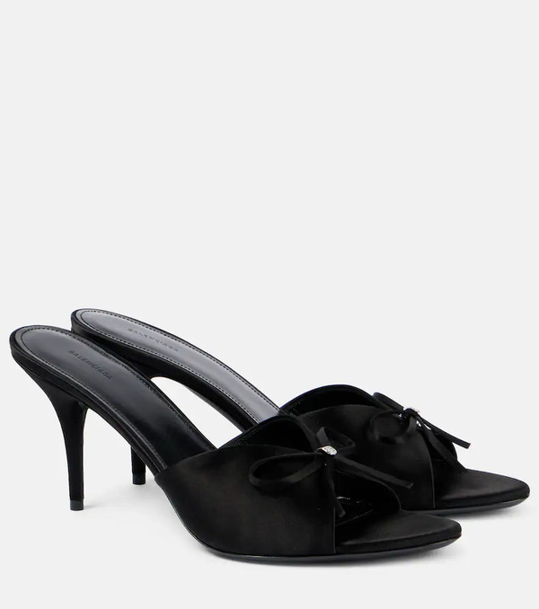  Balenciaga Balenciaga Knife Bow 80 Satin Sandals 