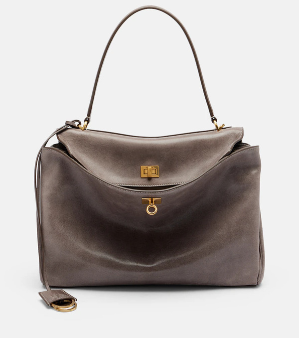  Balenciaga Balenciaga Rodeo Medium Leather Top-handle Bag 