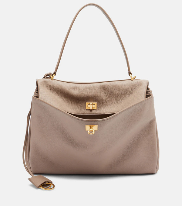  Balenciaga Balenciaga Rodeo Medium Leather Tote Bag 