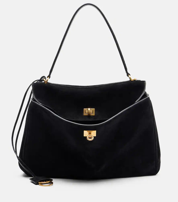  Balenciaga Balenciaga Rodeo Medium Suede Shoulder Bag 