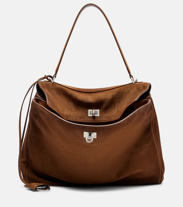  Balenciaga Balenciaga Rodeo Medium Suede Tote Bag 