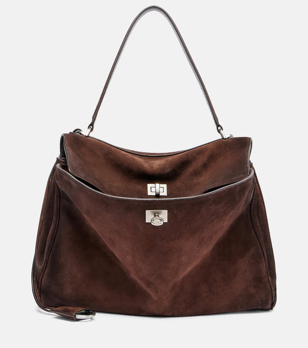  Balenciaga Balenciaga Rodeo Medium Suede Tote Bag 