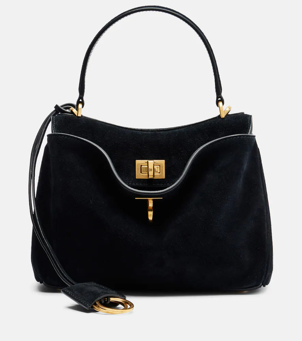  Balenciaga Balenciaga Rodeo Mini Suede Top-handle Bag 
