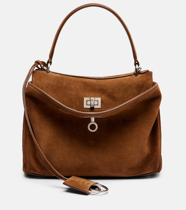  Balenciaga Balenciaga Rodeo Mini Suede Tote Bag 
