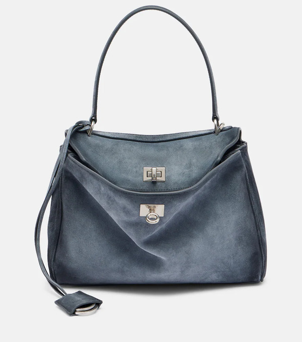  Balenciaga Balenciaga Rodeo Small Suede Shoulder Bag 