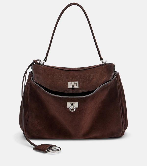  Balenciaga Balenciaga Rodeo Small Suede Shoulder Bag 