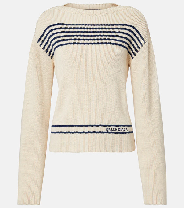  Balenciaga Balenciaga Striped Cotton Sweater 