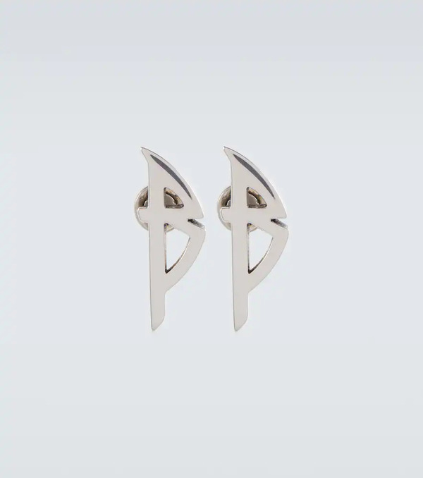  Balenciaga Balenciaga Typo Logo Earrings 