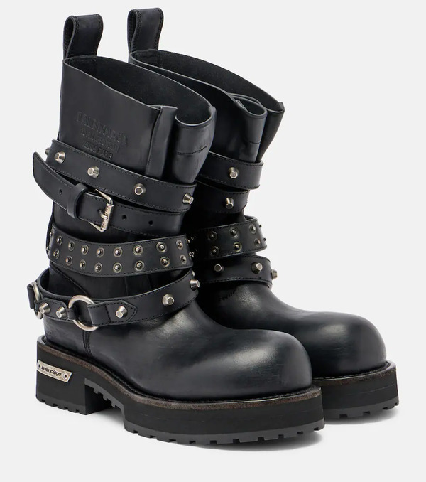  Balenciaga Balenciaga Venom City Leather Biker Boots 
