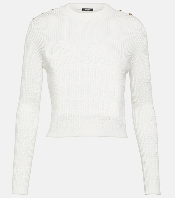  Balmain Balmain Embellished Knitted Top 