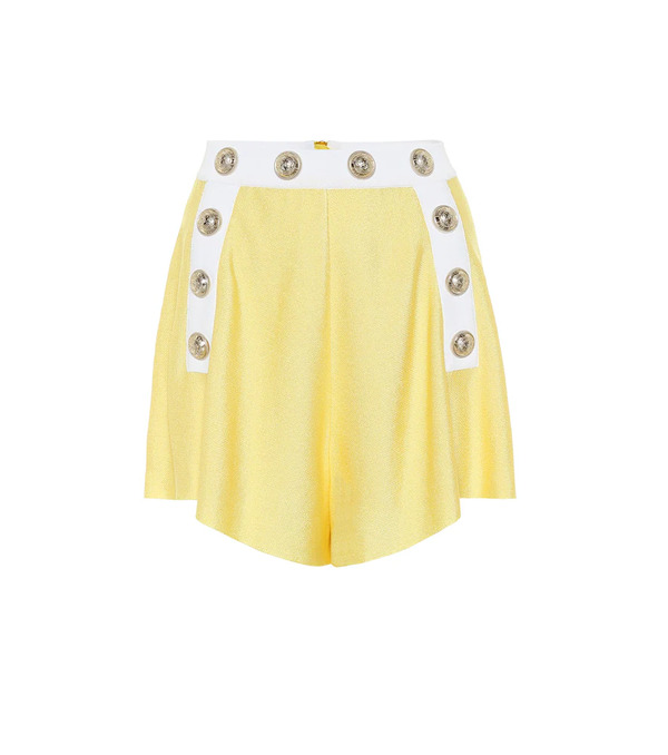  Balmain Balmain High-rise Knit Shorts 