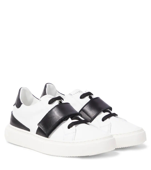  Balmain Kids Balmain Kids Leather Sneakers 