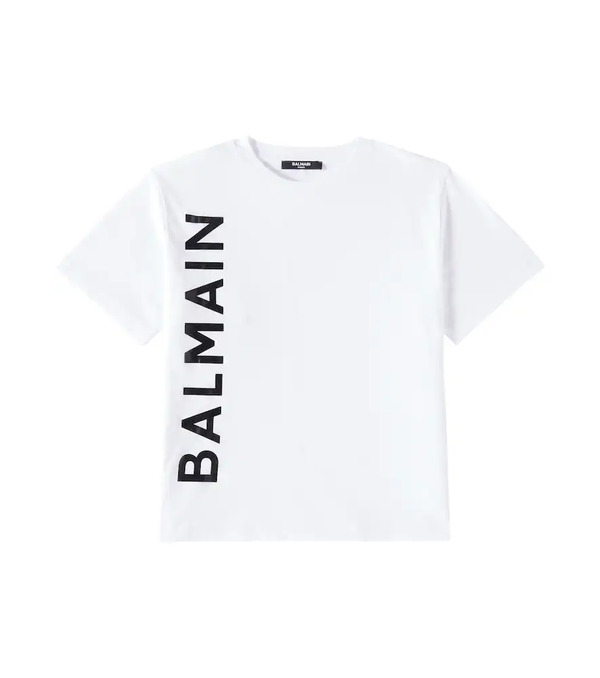  Balmain Kids Balmain Kids Logo Cotton Jersey T-shirt 