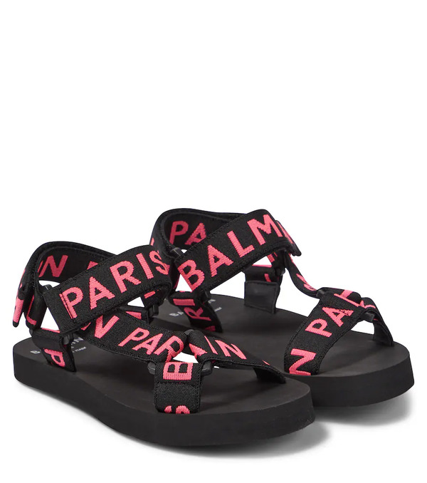 Balmain Kids Balmain Kids Logo Rubber Sandals 