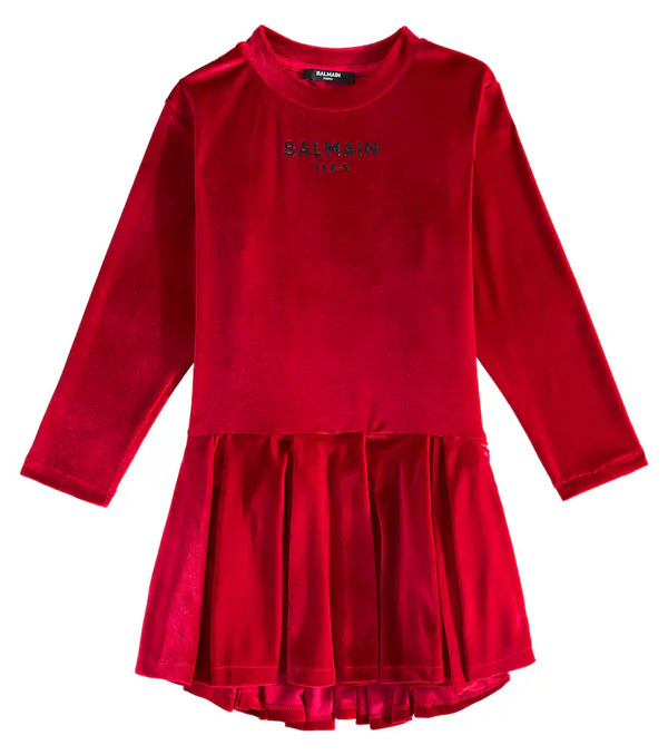  Balmain Kids Balmain Kids Velvet Dress 