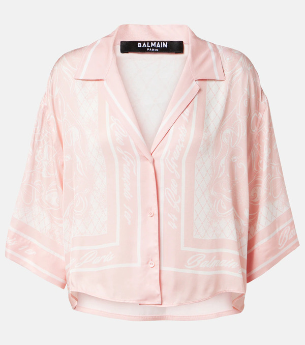  Balmain Balmain Printed Twill Pajama Shirt 
