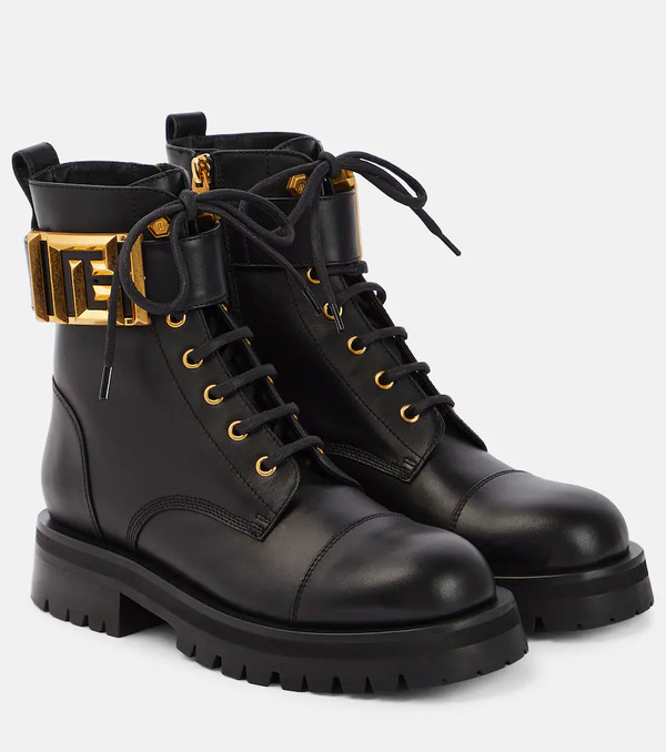  Balmain Balmain Romy Leather Lace-up Boots 