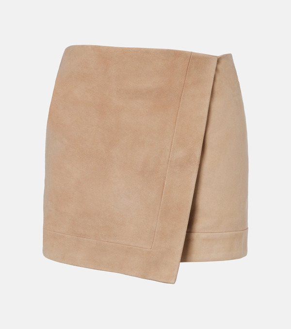  Balmain Balmain Suede Wrap Skirt 