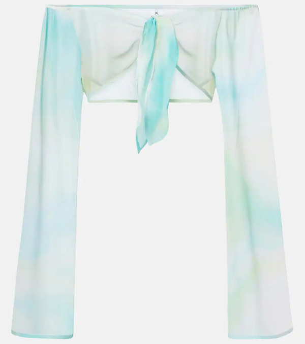  Bananhot Bananhot Grace Semi-sheer Off-shoulder Top 