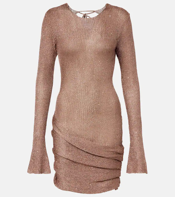  Bananhot Bananhot Jones Sequined Draped Minidress 