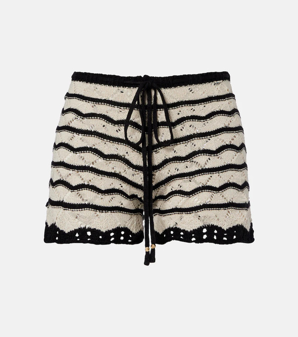  Bananhot Bananhot Kim Crochet Cotton-blend Shorts 