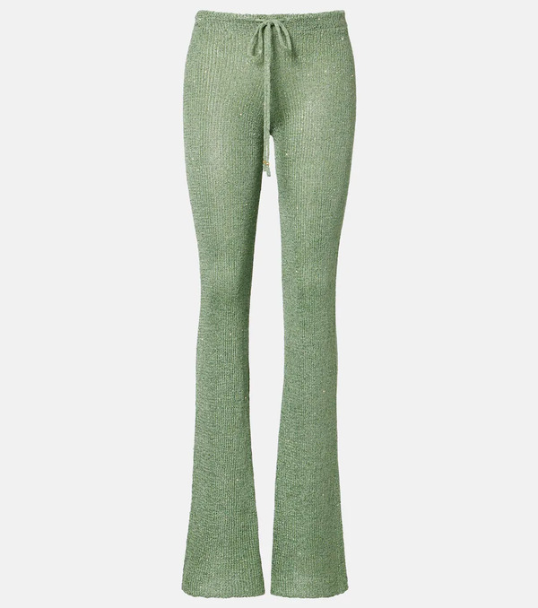  Bananhot Bananhot Liz Sequined Flared Pants 