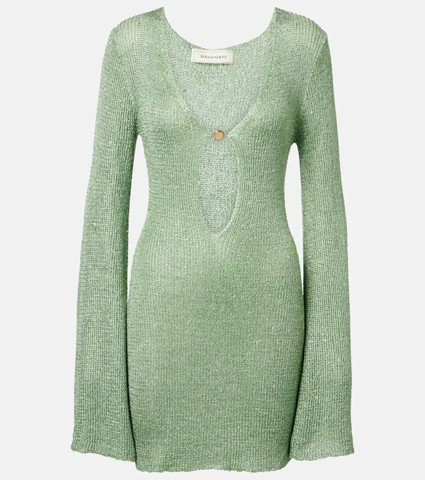  Bananhot Bananhot Rey Sequined Knitted Minidress 