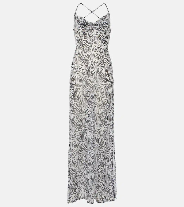  Bananhot Bananhot Sahara Zebra-print Maxi Dress 
