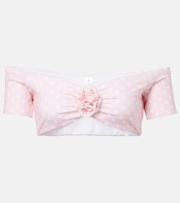  Bananhot Bananhot Stefani Polka-dot Crop Top 