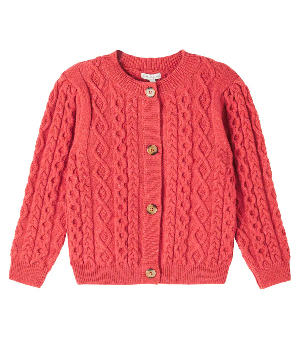  Bebe Organic Bebe Organic Lalisa Cable-knit Wool-blend Cardigan 