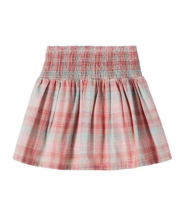  Bebe Organic Bebe Organic Nicole Plaid Shirred Cotton Skirt 