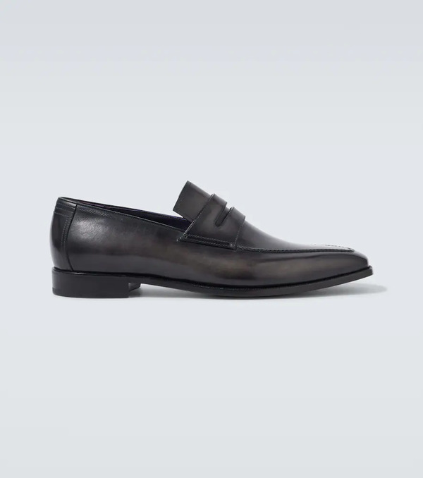  Berluti Berluti Andy Dã©mesure Leather Penny Loafers 