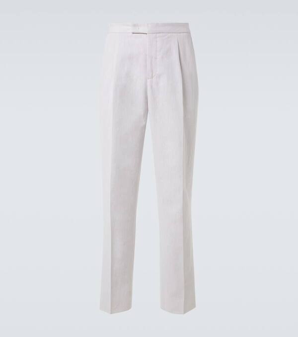  Berluti Berluti Cotton And Linen Straight Pants 
