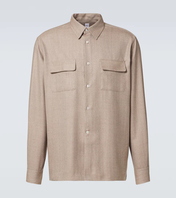  Berluti Berluti Herringbone Wool Shirt 