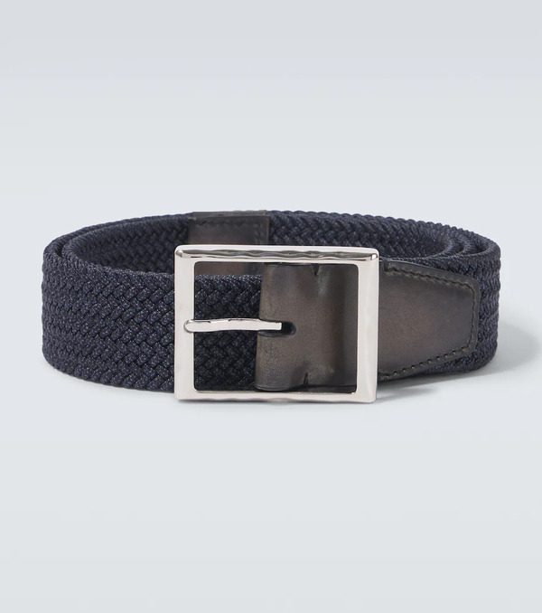  Berluti Berluti Leather-trimmed Belt 