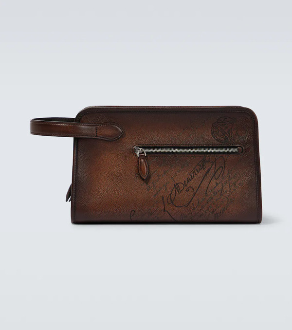  Berluti Berluti Morning Scritto Leather Toiletry Bag 
