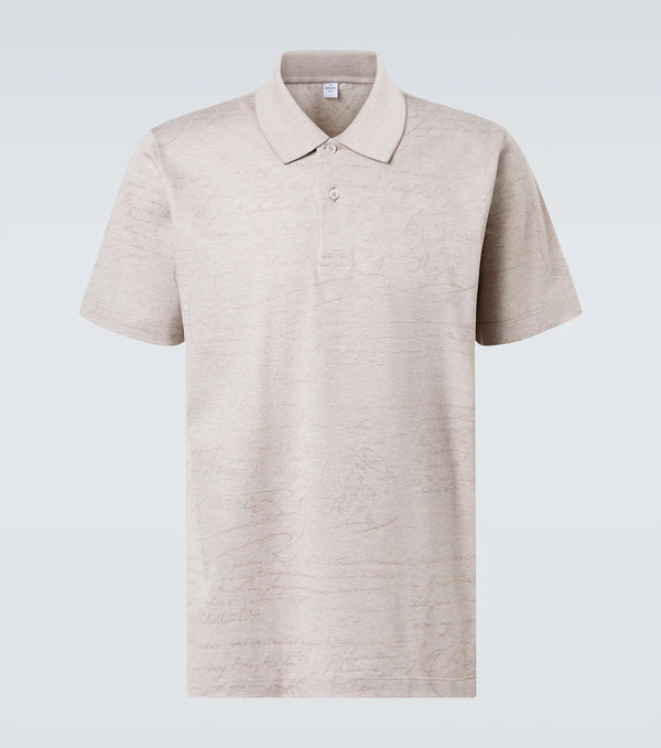  Berluti Berluti Printed Cotton Polo Shirt 