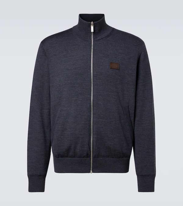  Berluti Berluti Scrito Reversible Wool Bomber Jacket 
