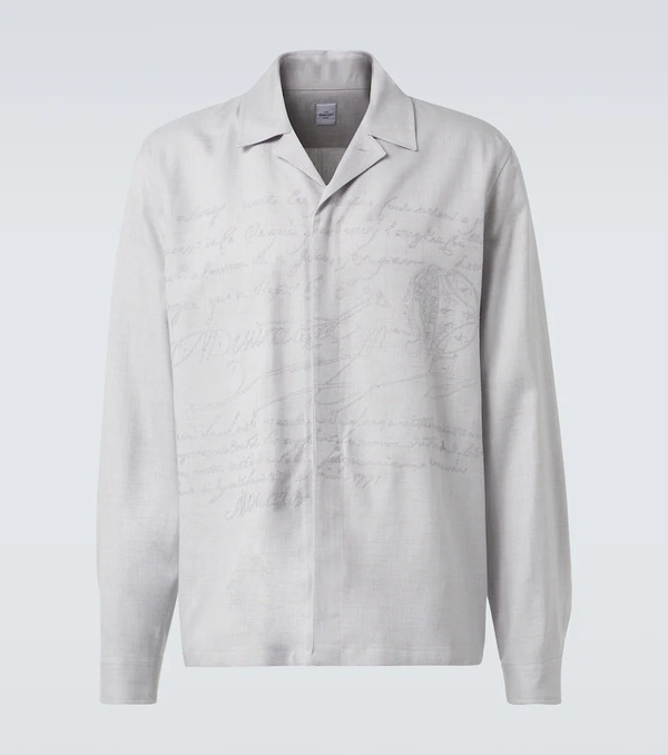  Berluti Berluti Scritto Embroidered Overshirt 