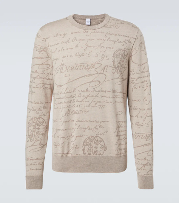  Berluti Berluti Scritto Wool And Cashmere Sweater 