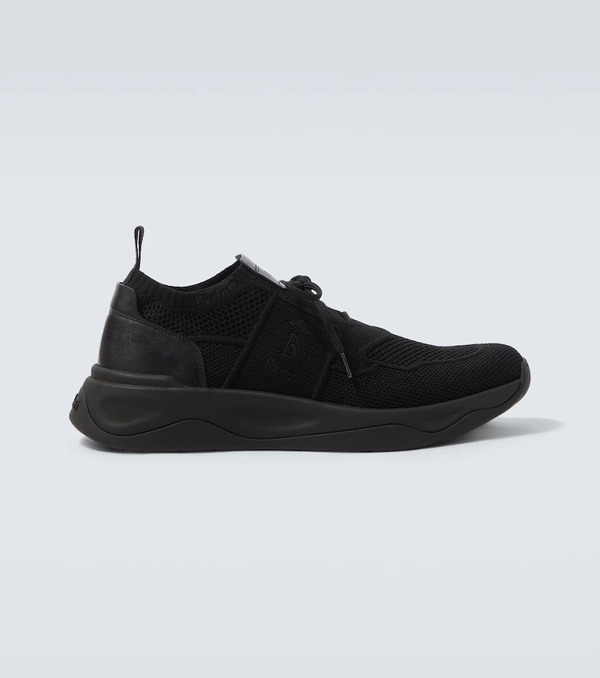  Berluti Berluti Shadow Leather-trimmed Sneakers 