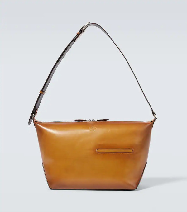  Berluti Berluti Toujours Soft Zipped Leather Messenger Bag 