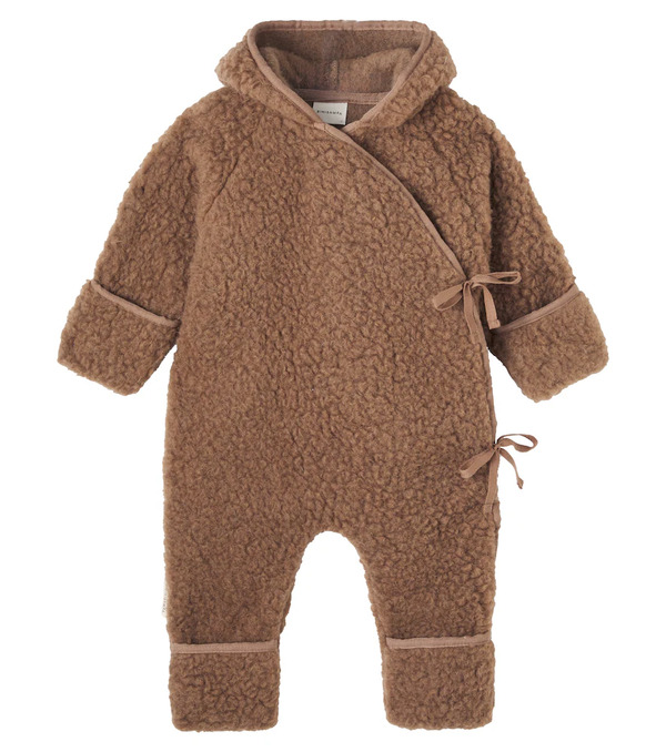  Binibamba Binibamba Baby Hooded Wool Teddy Onesie 
