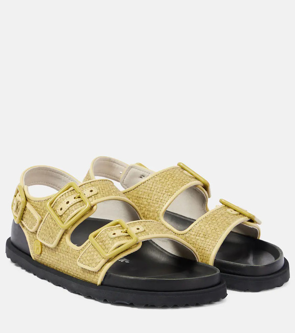  Birkenstock 1774 Birkenstock 1774 Milano Luxe Raffia Sandals 