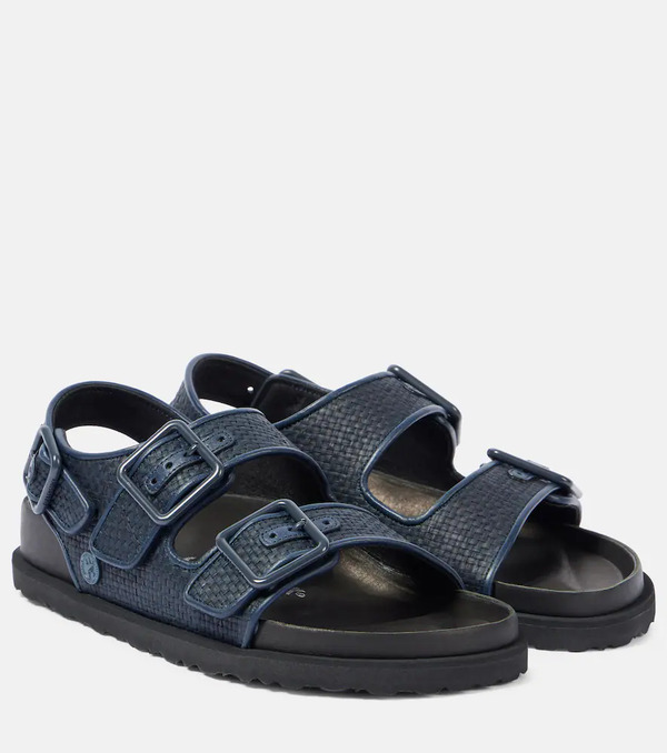  Birkenstock 1774 Birkenstock 1774 Milano Luxe Raffia Sandals 