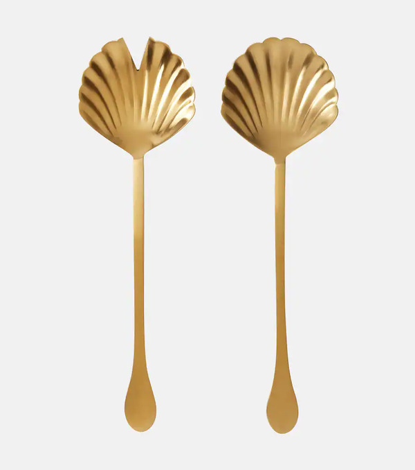  Bitossi Bitossi Shell Stainless Steel Salad Serving Set 